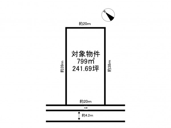 加古川市尾上町長田、土地の間取り画像です