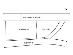 加古川市志方町東飯坂、土地の間取り画像です