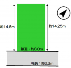 加古川市尾上町口里、土地の間取り画像です