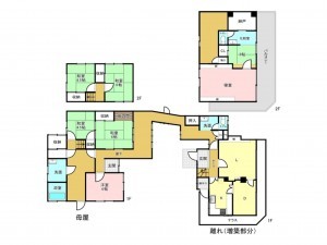 加古川市平荘町池尻、中古一戸建ての間取り画像です