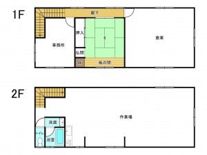 加古川市東神吉町西井ノ口、収益物件/倉庫の間取り画像です