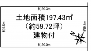 加古川市平岡町二俣、土地の間取り画像です