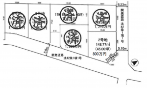 加古川市尾上町池田、土地の間取り画像です