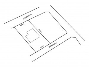 加古川市平荘町西山、土地の間取り画像です