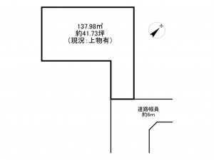 加古川市加古川町美乃利、土地の間取り画像です