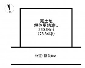 加古川市新神野、土地の間取り画像です