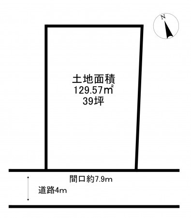 加古川市尾上町池田、土地の間取り画像です