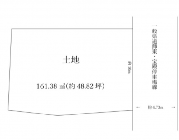 加古川市西神吉町岸、土地の間取り画像です