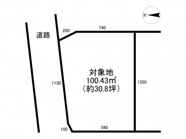 加古川市新神野、土地の間取り画像です