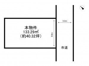 加古川市尾上町口里、土地の間取り画像です