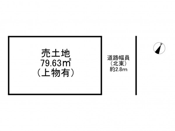 加古川市米田町船頭、土地の間取り画像です