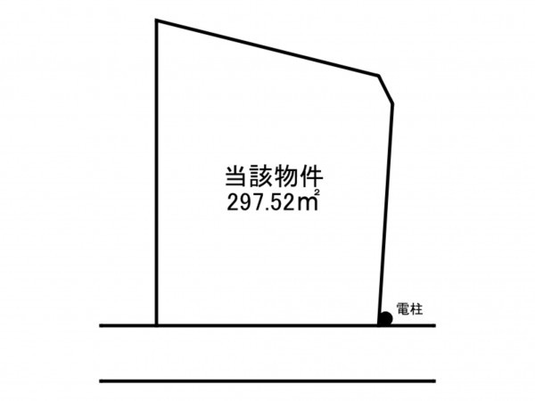 加古川市米田町平津、土地の間取り画像です