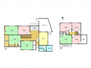 加古川市尾上町長田、中古一戸建ての間取り画像です