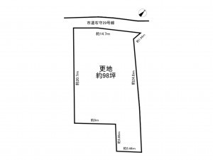 加古川市神野町石守、土地の間取り画像です