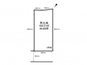 加古川市野口町長砂、土地の間取り画像です
