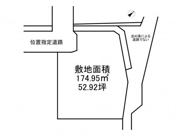 加古川市東神吉町神吉、土地の間取り画像です