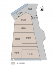 加古川市平岡町高畑、土地の間取り画像です