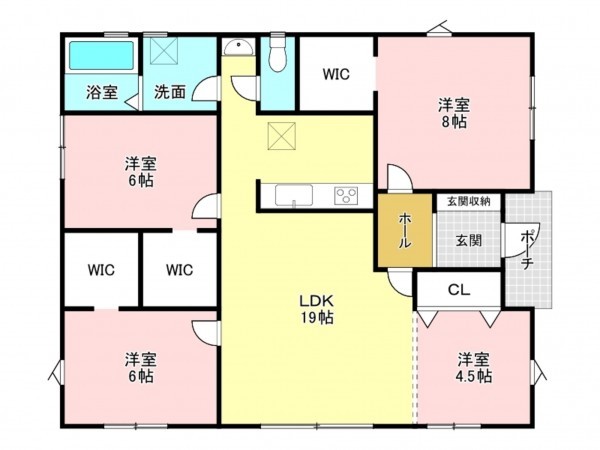 加古川市尾上町養田、中古一戸建ての間取り画像です