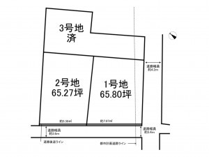加古川市野口町長砂、土地の間取り画像です