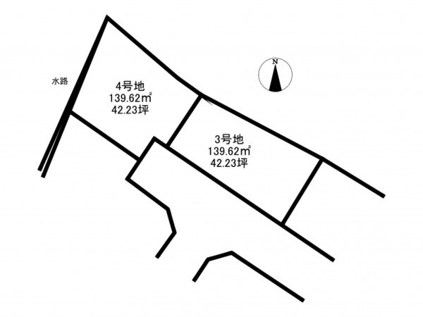 加古川市平岡町土山、土地の間取り画像です