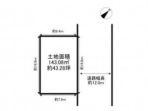 加古川市平岡町一色、土地の間取り画像です