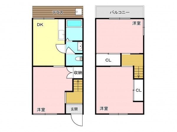 加古川市尾上町池田、中古一戸建ての間取り画像です