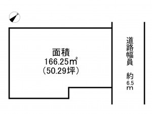 加古川市神野町石守、土地の間取り画像です