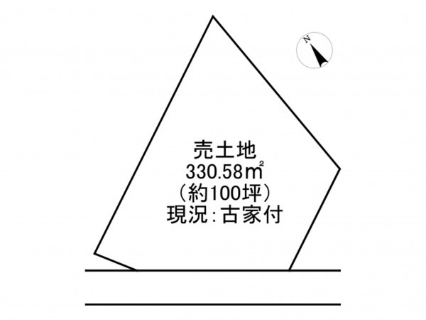 加古川市東神吉町神吉、土地の間取り画像です