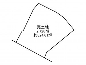 加古川市東神吉町升田、土地の間取り画像です