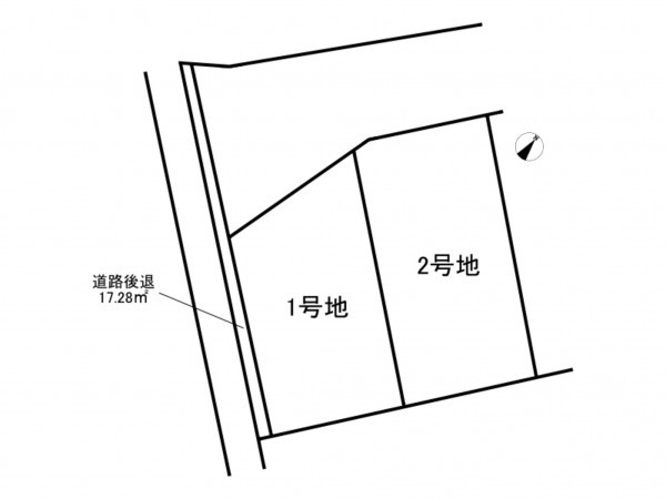 加古川市平岡町高畑、土地の間取り画像です