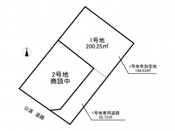 加古川市平岡町二俣、土地の間取り画像です