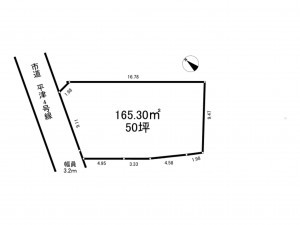 加古川市米田町平津、土地の間取り画像です