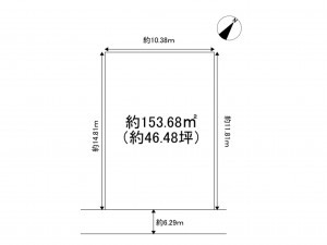 加古川市東神吉町神吉、土地の間取り画像です