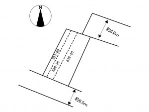 加古川市東神吉町西井ノ口、土地の間取り画像です
