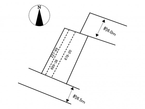 加古川市東神吉町西井ノ口、土地の間取り画像です