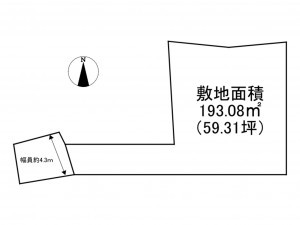 加古川市野口町野口、土地の間取り画像です