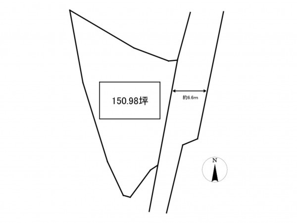 加古川市八幡町宗佐、土地の間取り画像です