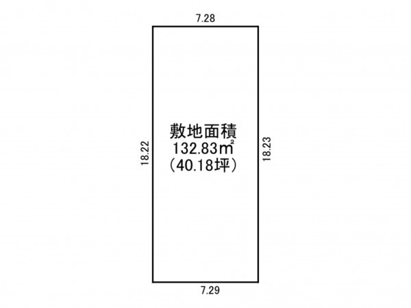 加古川市別府町新野辺、土地の間取り画像です