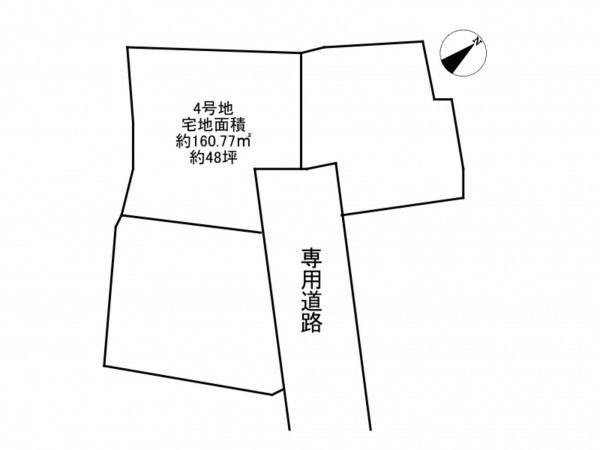 加古川市加古川町大野、土地の間取り画像です