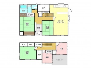 加古川市西神吉町岸、中古一戸建ての間取り画像です