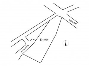 加古川市東神吉町天下原、土地の間取り画像です
