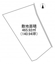 加古川市平岡町高畑、土地の間取り画像です