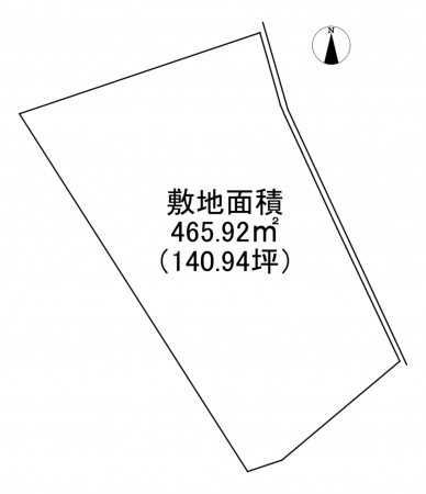 加古川市平岡町高畑、土地の間取り画像です