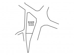 加古川市平荘町西山、土地の間取り画像です