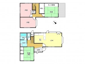 加古川市野口町長砂、土地の間取り画像です
