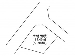 加古川市山手、土地の間取り画像です