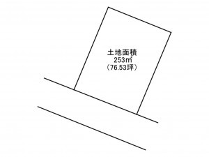 加古川市平岡町新在家、土地の間取り画像です