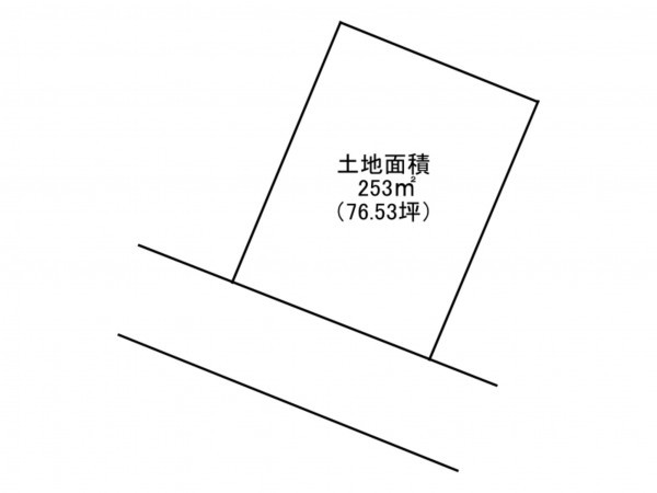 加古川市平岡町新在家、土地の間取り画像です