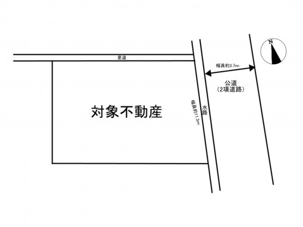 加古川市東神吉町西井ノ口、土地の間取り画像です
