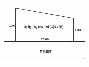 加古川市尾上町口里、土地の間取り画像です